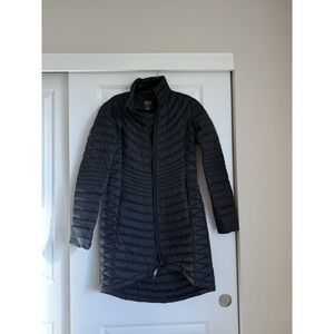 mountain‎ hardwear parka women's Black Puffer Size Small/P Gotpcore Midi Down